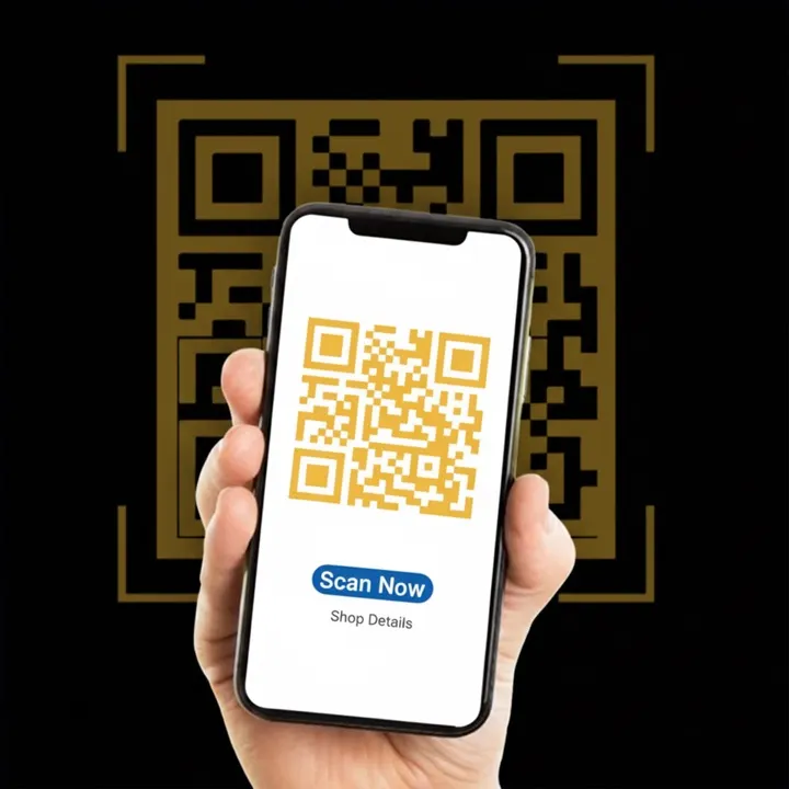 Scan shop QR code